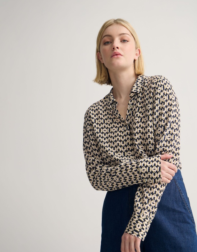 Oxford - Poppy Printed Blouse