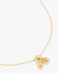 Lovisa - Waterproof Gold Plated Stainless Steel Large Bubble Letter A Necklace