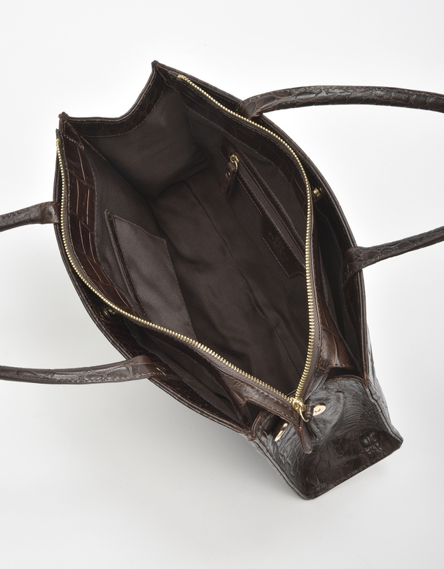 Cobb & Co - Arlie Leather Croc Tote