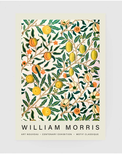 Inka Arthouse - Fruit Pattern by William Morris Art Print