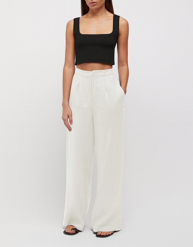 FRIEND of AUDREY - Hayworth Linen Split Trousers