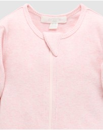 Purebaby - Ribbed Zip Growsuit -Kids-Babies