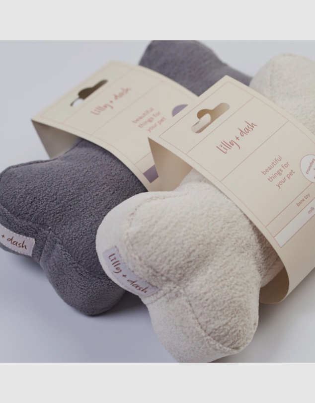 Lilly + Dash - Dog Toy Set - Charcoal