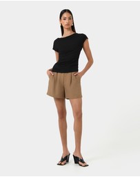 Forcast - Mia Off Shoulder Jersey Top