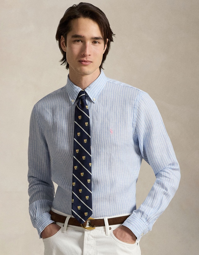 Polo Ralph Lauren - Custom Fit Striped Linen Shirt