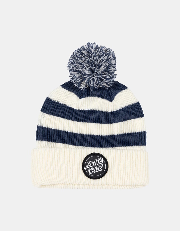 Santa Cruz - Reverse Dot Patch Bobble Beanie - Kids-Teens
