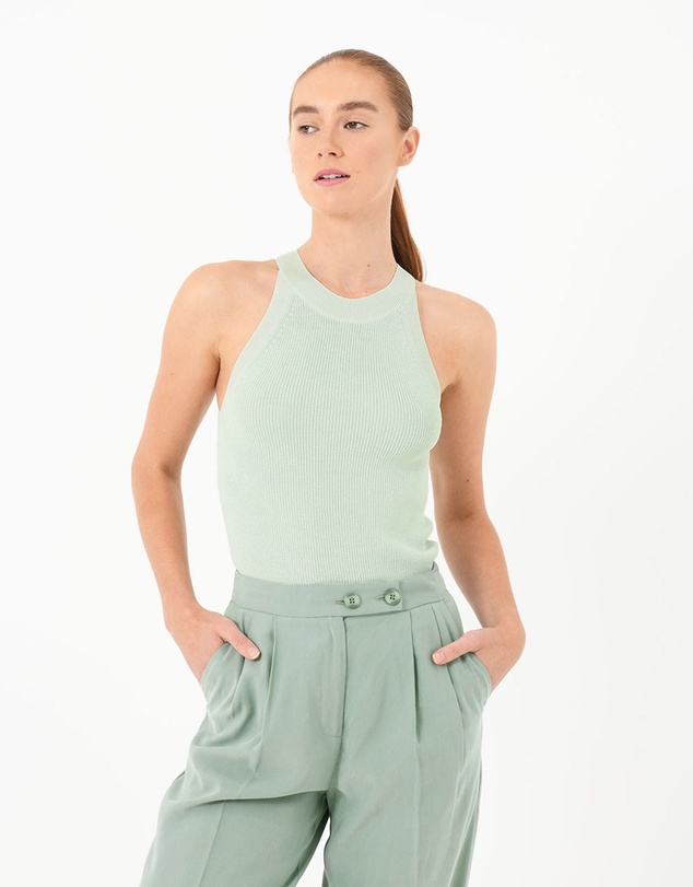 Forcast - Skye Halter Neck Knit Top
