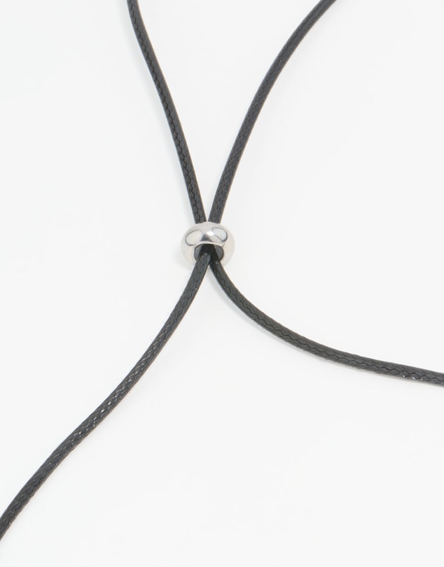 Lovisa - Waterproof Stainless Steel Cord Pendant Necklace