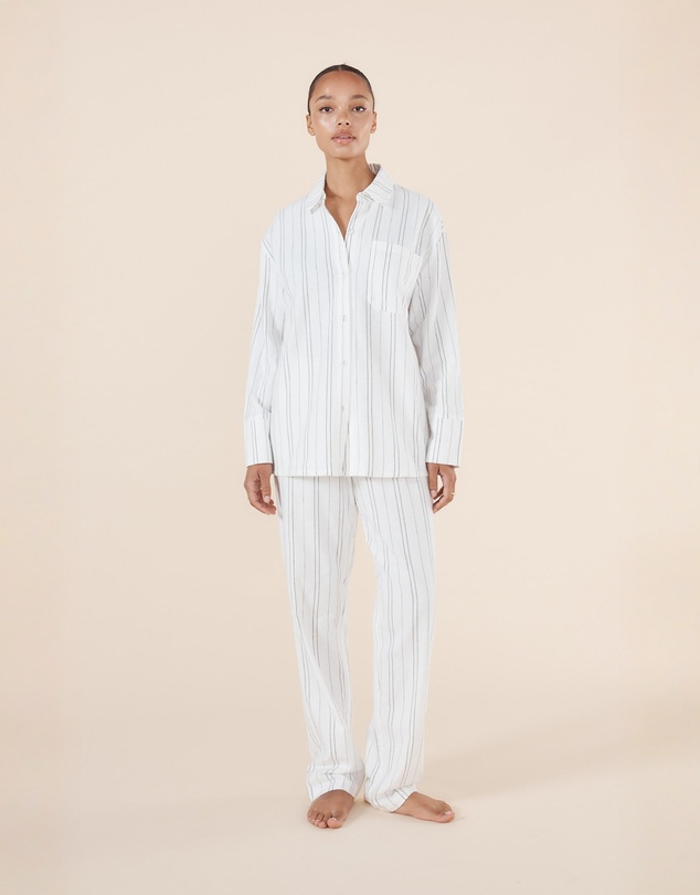 Gingerlilly - Amelie Stripe Cotton Long PJ set