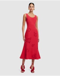 LEO LIN - Emily Applique Midi Dress