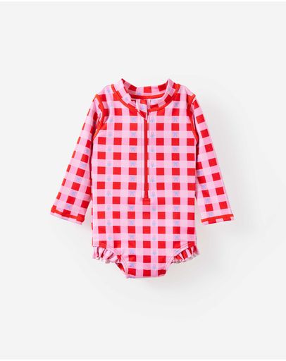 POP REDFLORAL GINGHAM