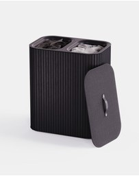 Joseph Joseph - Tota Luxe 90L Easy-Empty Bamboo Laundry Basket (Carbon Black)