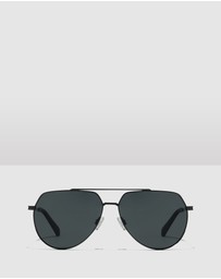 Hawkers Co - HAWKERS - Polarized Black SHADOW Sunglasses for Men and Women UV400
