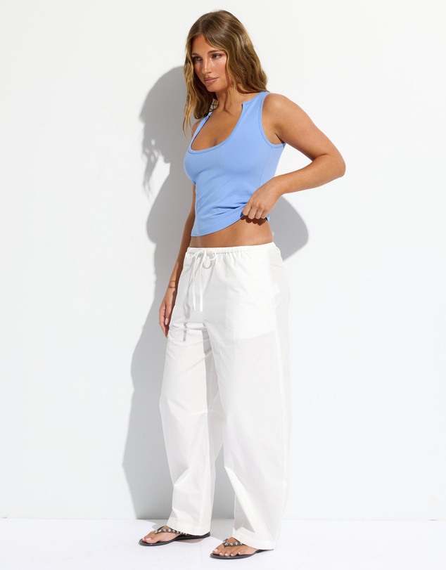 Dazie - Raina Cotton Poplin Relaxed Barrel Leg Pants