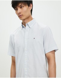 Tommy Hilfiger - 1985 Flex Oxford Stripe SS Shirt