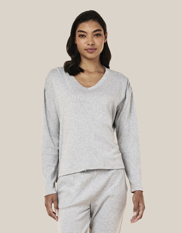 Papinelle - Pia Luxe V Neck Long Sleeve Top