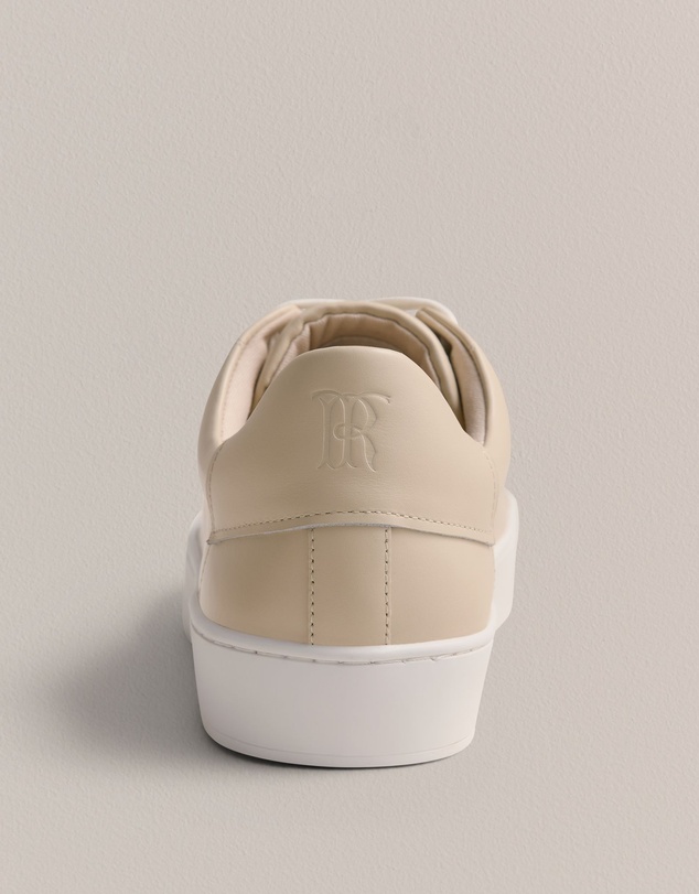 Trenery - Lyons Leather Sneaker in Beige