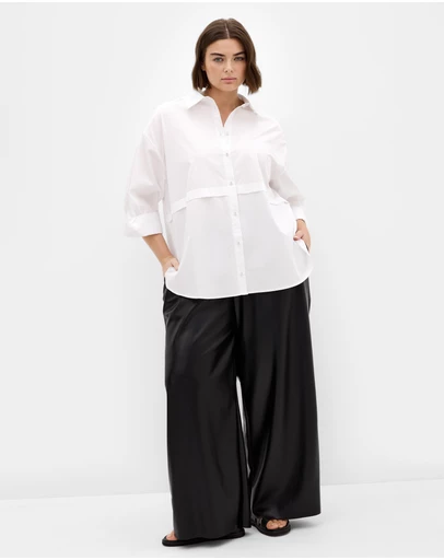 City Chic - Paxton Faux Leather Pant