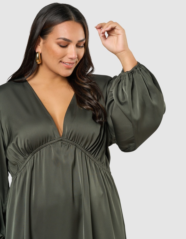 Pink Dusk by Curve Project - Over and Out Midi Dress