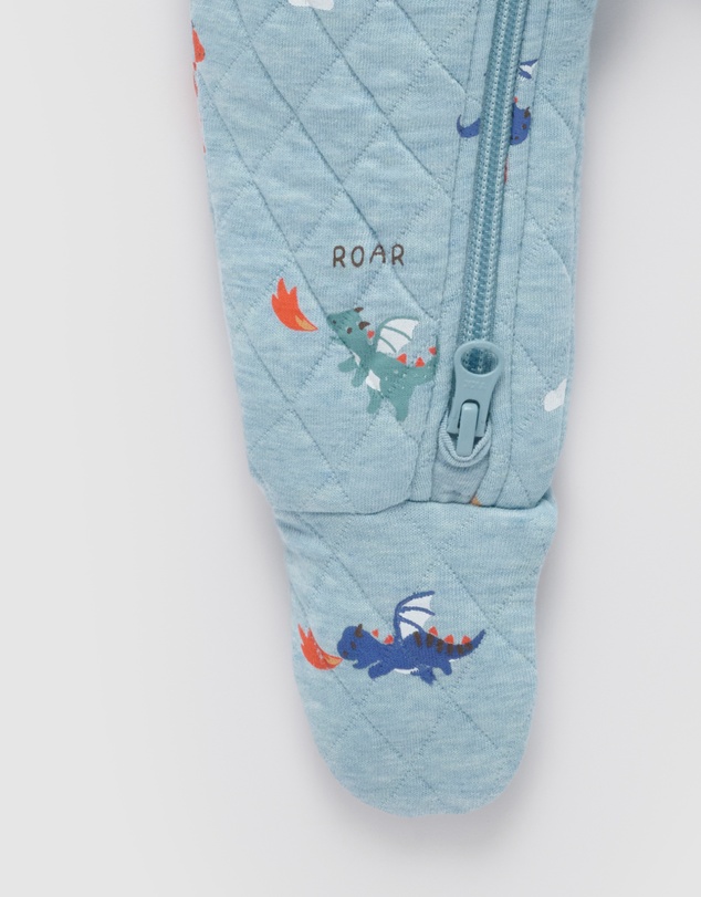 Purebaby - Quilted Growsuit -Kids-Babies