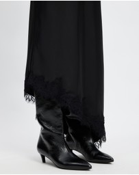 AERE - Nara Knee High Heeled Leather Boots