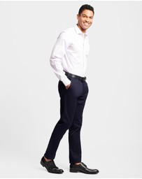 Brooksfield - Two-Tone Print Reg Fit Business Shirt