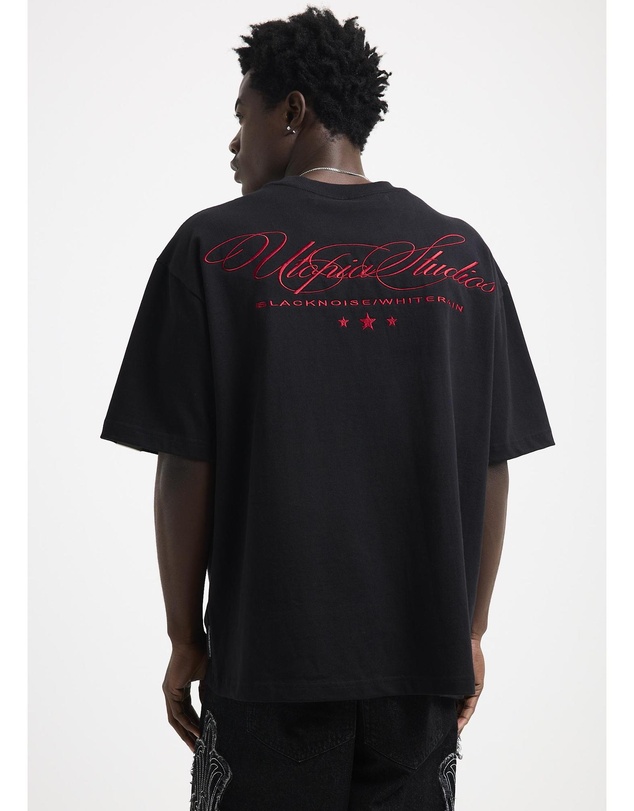 Black Noise White Rain - Sheen T-Shirt