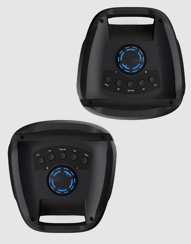 Majority - Majority PS100 - Bundled Party Speaker 40w Bluetooth Karaoke-DJ-Party-PA System - Black