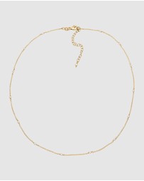 Elli Jewelry - Necklace Pearl Elegant Strand 925 Sterling Silver Gold-Plated