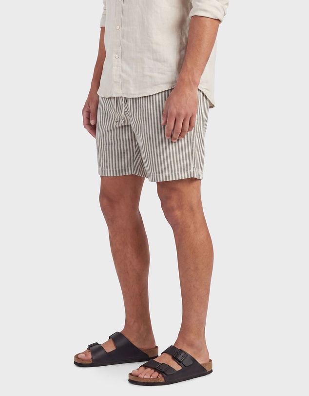 Academy Brand - Stripe Riviera Linen Short