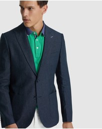 Oxford - Milton Linen Blazer With Peak Lapel