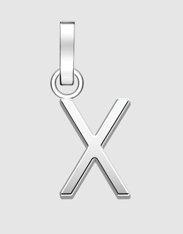 Rosefield - Pendant Silver Tone Letter X