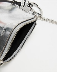 Calvin Klein - Script Metallic Pouch On Strap Charm