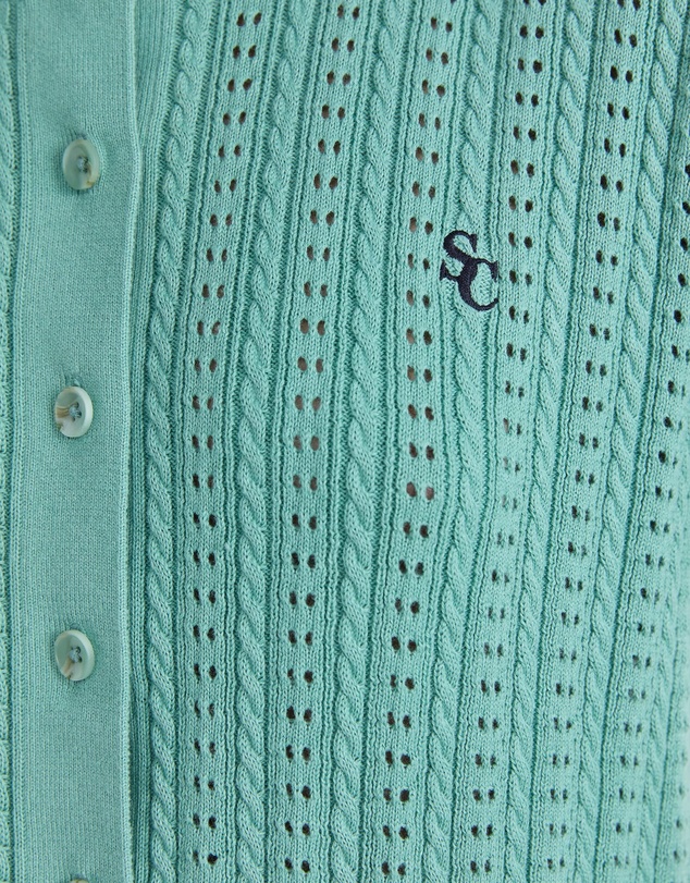 Sportscraft - Elka Cable Pointelle Cardigan