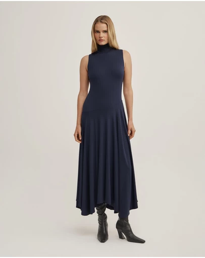 Witchery - High Neck Asymmetric Dress
