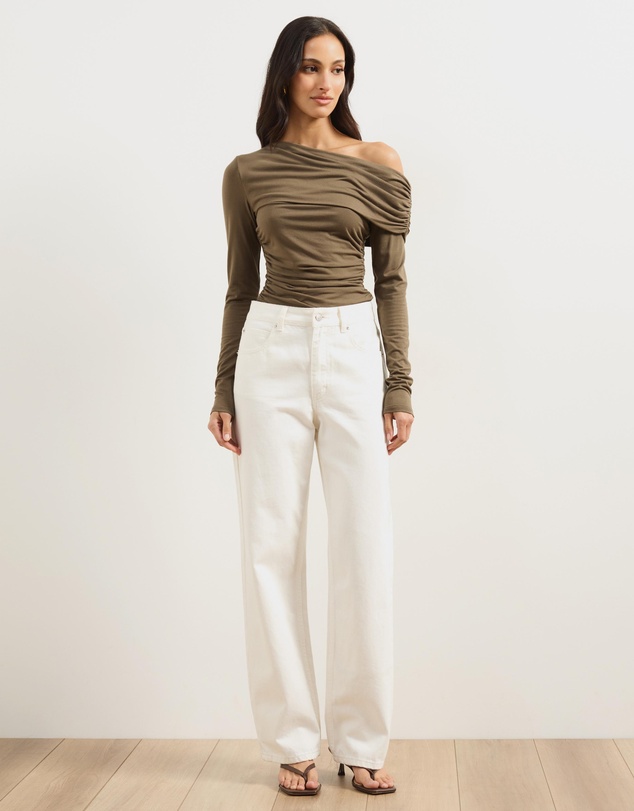 Atmos&Here - Nell One Shoulder Long Sleeve Top