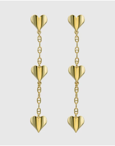 Ted Baker - HELIN: Flutter Heart Drop Earrings