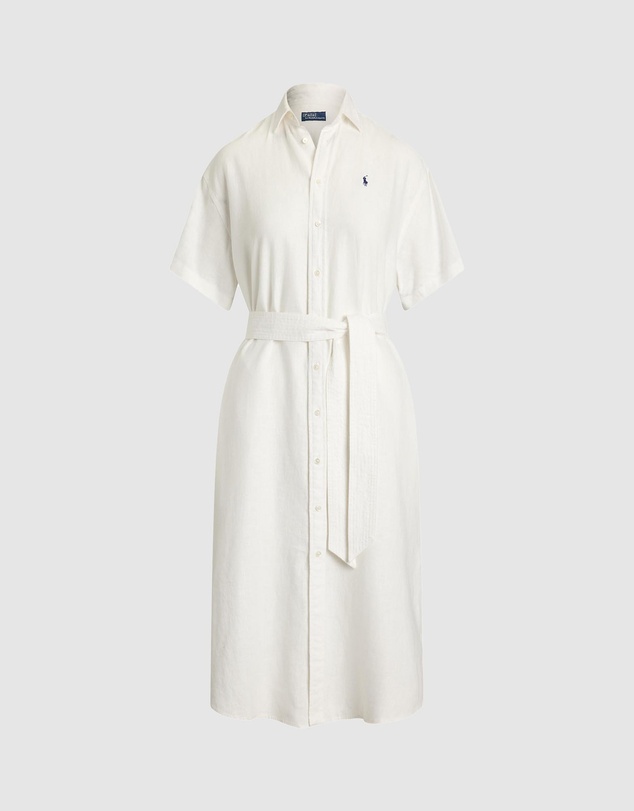 Polo Ralph Lauren - Linen Short-Sleeve Shirt Dress