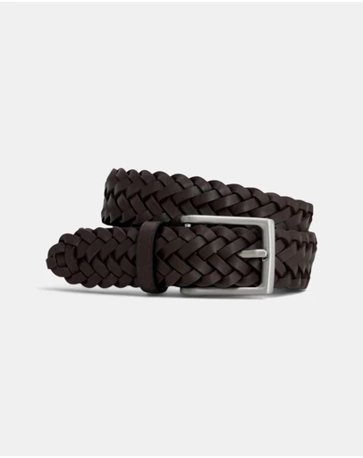 Oroton - Noah 30mm Belt Woven Smooth