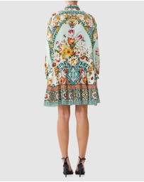 Camilla - Long Sleeve Tiered Short Dress