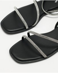 SPURR - Diamond Ankle Strap Sandals - ONLINE EXCLUSIVE
