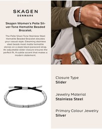 Skagen - Pelle Silver Tone Bracelet