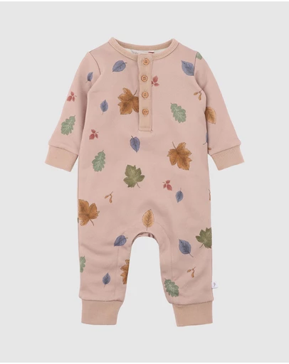 Fox & Finch - Wild Side LS Print Romper - Babies