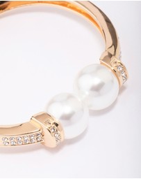 Lovisa - Gold Pearl Bold Wrist Cuff
