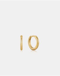 Ania Haie - Gold Smooth Huggie Hoop Earrings
