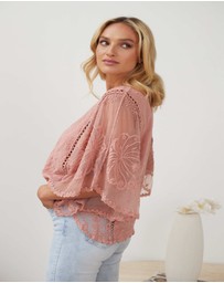 Esther & Co - Gabrielle Top - Pink