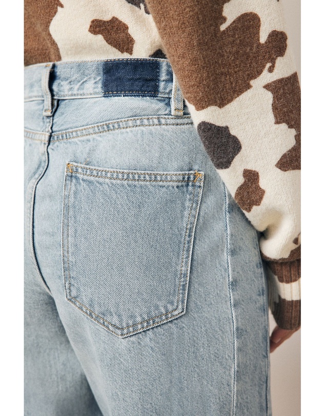 NEXT - 100% Cotton Arched Barrel Jeans