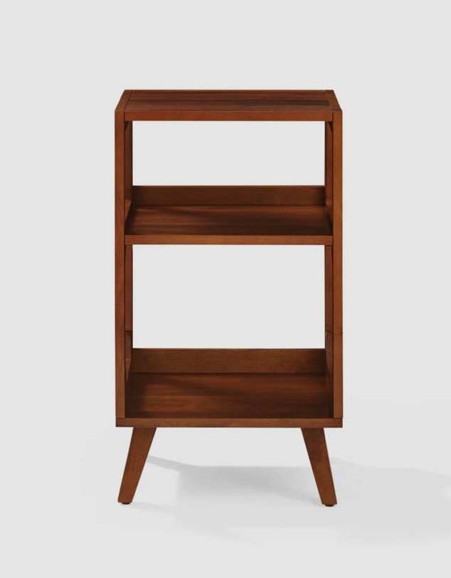 Crosley - Crosley Asheville Small Record Player Stand - Walnut
