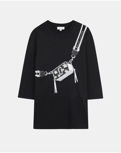 Marc Jacobs - Logo Bag Mini Shirt Dress - Kids-Teens