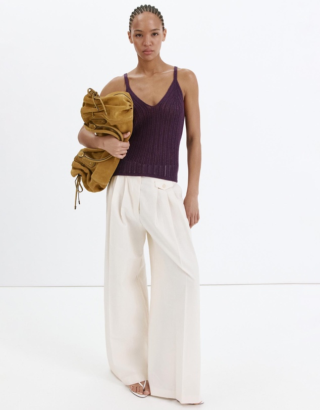 M.N.G - Openwork Lurex Knit Top